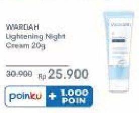 Promo Harga WARDAH Lightening Night Cream 20 ml - Indomaret