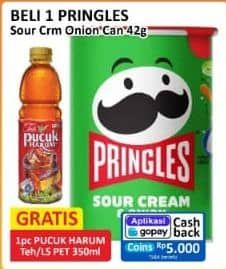 Promo Harga Pringles Potato Crisps Sour Cream Onion 42 gr - Alfamart