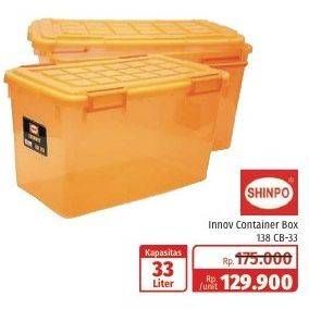 Promo Harga SHINPO Container Box Innov 138-CB33 33000 ml - Lotte Grosir