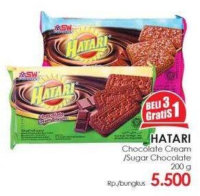 Promo Harga ASIA HATARI Cream Biscuits Sugar Chocolate 200 gr - Lotte Grosir