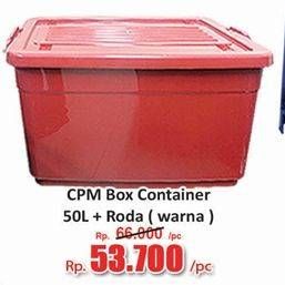 Promo Harga CPM Container Box + Roda Warna 50000 ml - Hari Hari