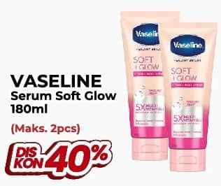 Promo Harga Vaseline Healthy Bright Soft Glow 180 ml - Yogya