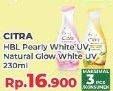 Promo Harga CITRA Hand & Body Lotion Pearly White UV, Natural Glowing White 230 ml - Yogya