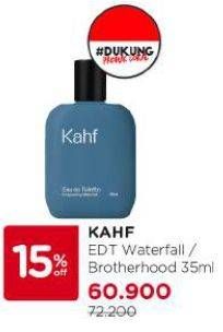 Promo Harga Kahf Eau De Toilette Invigorating Waterfall, True Brotherhood 35 ml - Watsons