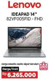 Promo Harga Lenovo Notebook Ideapad Slim 14" 82VF005FID - FHD 97330  - COURTS