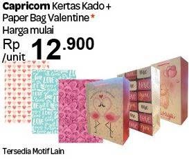 Promo Harga Kertas Kado + Paper Bag Valentine  - Carrefour