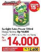 Promo Harga SUNLIGHT Pencuci Piring Extra Power With Biji Zaitun 680 ml - Carrefour