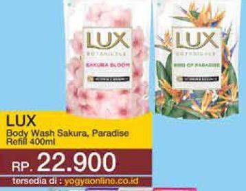 Promo Harga LUX Botanicals Body Wash Sakura Bloom, Bird Of Paradise 450 ml - Yogya