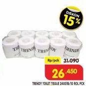 Promo Harga TRENDY Tissue Toilet 10 roll - Superindo