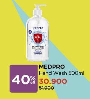 Promo Harga MEDPRO Anti Bacterial Hand Wash 500 ml - Watsons