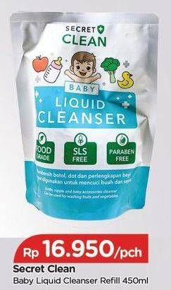 Promo Harga SECRET CLEAN Baby Liquid Cleanser  450 ml - TIP TOP