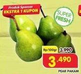 Promo Harga Pear Packham per 100 gr - Superindo