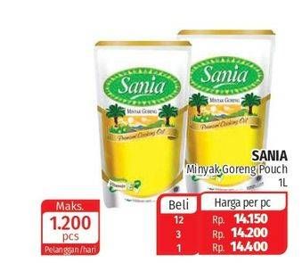Promo Harga SANIA Minyak Goreng 1000 ml - Lotte Grosir