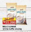 Promo Harga Luwak White Koffie per 2 pouch 10 pcs - Alfamart