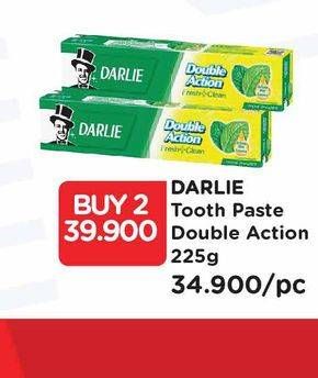 Promo Harga DARLIE Toothpaste Double Action Fresh Clean 225 gr - Watsons