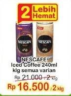 Promo Harga Nescafe Ready to Drink All Variants per 2 kaleng 240 ml - Indomaret