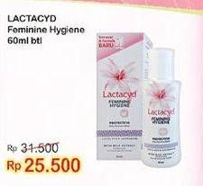 Promo Harga LACTACYD Feminime Hygiene 60 ml - Indomaret