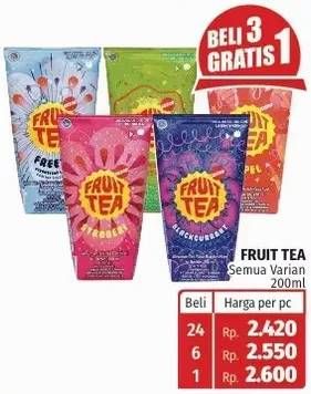 Promo Harga SOSRO Fruit Tea All Variants 230 ml - Lotte Grosir