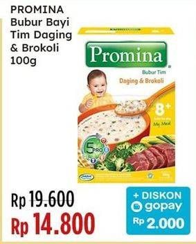 Promo Harga Promina Bubur Tim 8+ Daging Brocoli per 5 sachet 25 gr - Indomaret