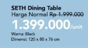 Promo Harga Seth Dining Table  - Carrefour