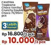 Promo Harga Campina Tropicana Choco Vanilla, Crunchy Double Choco 55 ml - Indomaret