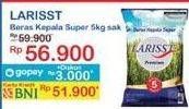 Promo Harga Larisst Beras Kepala Super 5000 gr - Indomaret