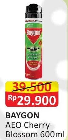 Promo Harga BAYGON Insektisida Spray Cherry Blossom 600 ml - Alfamart