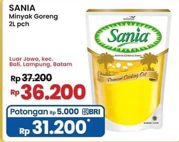 Promo Harga Sania Minyak Goreng 2000 ml - Indomaret