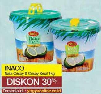 Promo Harga INACO Nata De Coco Crispy Potongan Besar, Potongan Kecil 1000 gr - Yogya