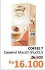 Promo Harga Coffee7 Caramel Macchiato per 5 pcs 22 gr - Alfamidi