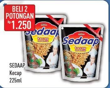 Promo Harga SEDAAP Kecap Manis per 2 pouch 225 ml - Hypermart