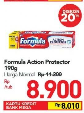 Promo Harga FORMULA Pasta Gigi Action Protector 190 gr - Carrefour