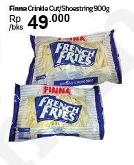 Promo Harga FINNA French Fries Crinkle Cut, Shoestring 900 gr - Carrefour