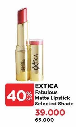 Promo Harga Extica Matte Lipstick  - Watsons