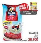 Promo Harga Quaker Oatmeal Original 600 gr - LotteMart