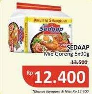 Promo Harga SEDAAP Mie Goreng Original per 5 pcs 90 gr - Alfamidi