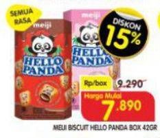 Promo Harga Meiji Hello Panda Biscuit All Variants 40 gr - Superindo