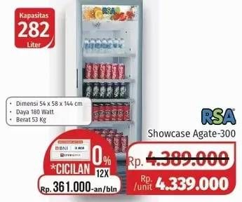 Promo Harga RSA Showcase Agate-300  - Lotte Grosir