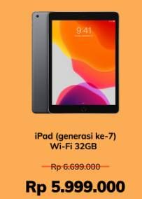 Promo Harga APPLE iPad 7th Gen  - iBox
