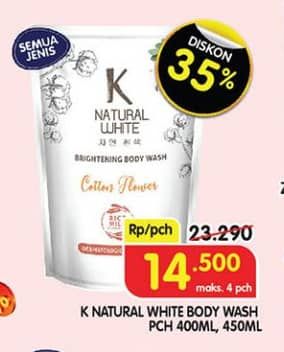 Promo Harga K Natural White Body Wash All Variants 400 ml - Superindo