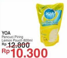 Promo Harga YOA Pencuci Piring Lemon 800 ml - Yogya