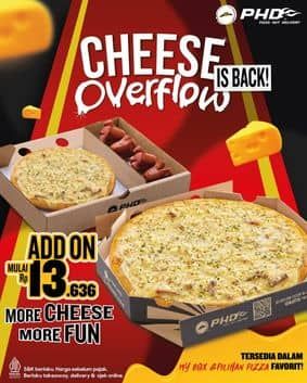 Promo Harga Cheese Overflow is Back  - Pizza Hut