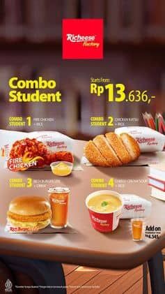 Promo Harga Combo Student  - Richeese Factory