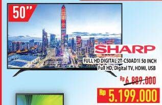 Promo Harga SHARP 2T-C50AD1i Full-HD 50"  - Hypermart