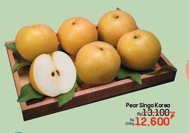 Promo Harga Pear Singo Korea per 100 gr - LotteMart