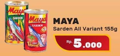 Promo Harga MAYA Sardines All Variants 155 gr - Yogya