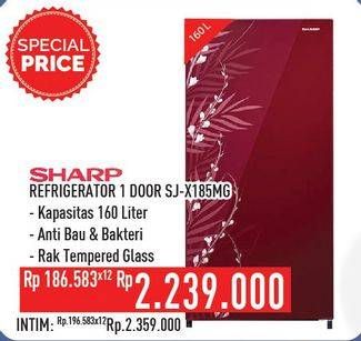 Promo Harga SHARP SJ-X185MG | Kulkas 1 Pintu  - Hypermart