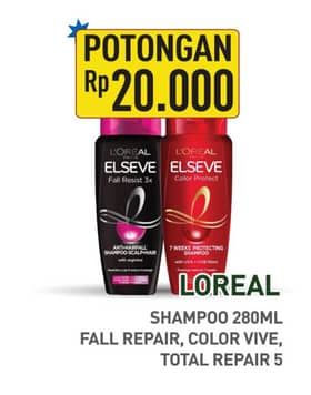 Promo Harga Loreal Shampoo Fall Resist 3X, Color Vive, Total Repair 5 280 ml - Hypermart