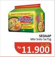 Promo Harga SEDAAP Mie Kuah Soto per 5 pcs 75 gr - Alfamidi