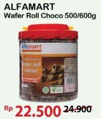 Promo Harga ALFAMART Wafer Roll Cokelat 500 gr - Alfamart